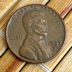 Vintage 1957 D Wheat Penny